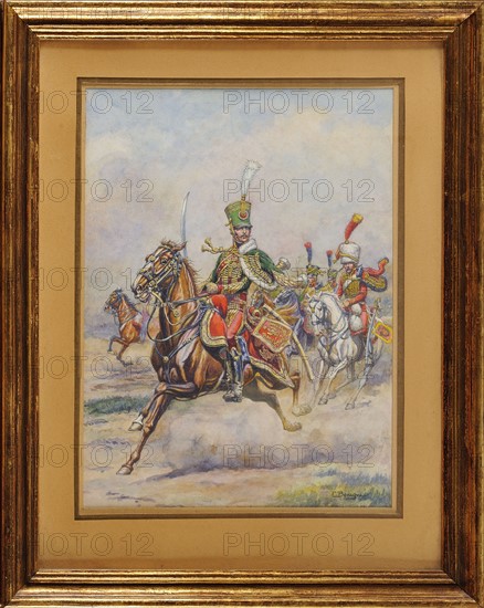 Benigni, "Charge du 7e Hussards"