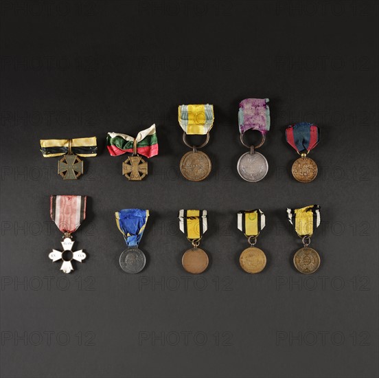 Médailles commémoratives des campagnes des alliés contre l’Empire français (revers)