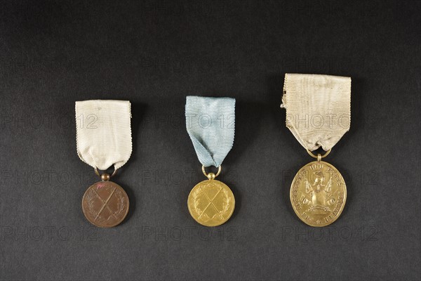 Three Medals of Honour of Westphalia (obverse)