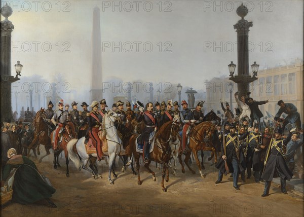 Joncquières, Prince-president Louis Napoleon Bonaparte place de la Concorde in Paris