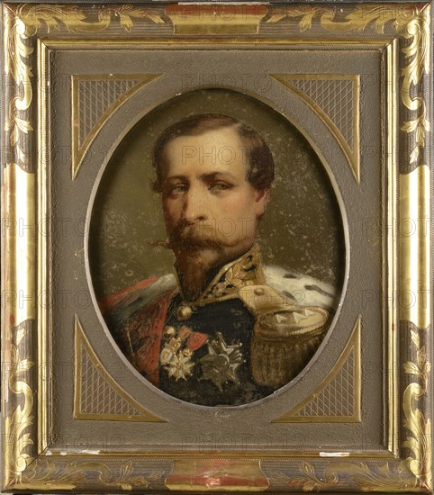 Winterhalter, school
French Emperor Napoleon III
L'Empereur Napoléon III en buste de face
ca. 1855
Oil on canvas, 42 x 36 cm


Former Christopher Forbes collection
Private collection