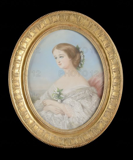 Holfeld, Portrait de l'impératrice Eugénie en buste