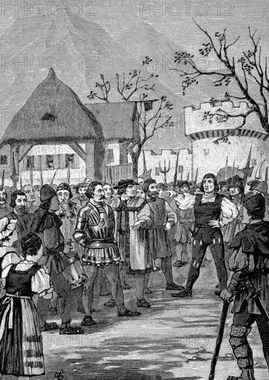 Deutscher Bauernkrieg, 1524-1526, Gericht über Dietrichstein / German Peasants War, 1524-1526, Court on Dietrichstein, H