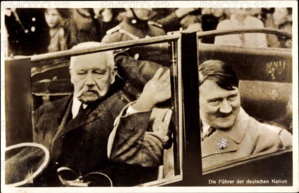 Adolf Hitler Paul von Hindenburg Reichspräsident und Reichskanzler Auto