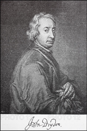 John Dryden, 19 August 1631 - 12 May 1700, was an influential English poet, literary critic and playwright / John Dryden