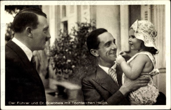 People Paul Joseph Goebbels Adolf Hitler Joseph Goebbels Töchterchen Helga