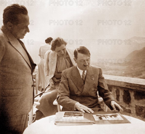 Eva Braun Photo Album Heinrich Hoffmann (1885 - 1957), Eva Anna Paula Braun (1912 - 1945) and Adolf Hitler (1889 - 1945)