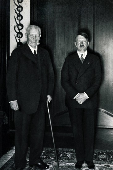 IMAGO History, Zweiter Weltkrieg: 1939 - 1945 Deutschland, Berlin, 30.01.1933 Foto: Am 30.Januar 1933 berief Reichspräsi