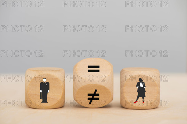 Gleichberechtigung von Mann und Frau Symbol für die Gleichberechtigung und Gleichstellung von Mann und Frau *** Equal ri