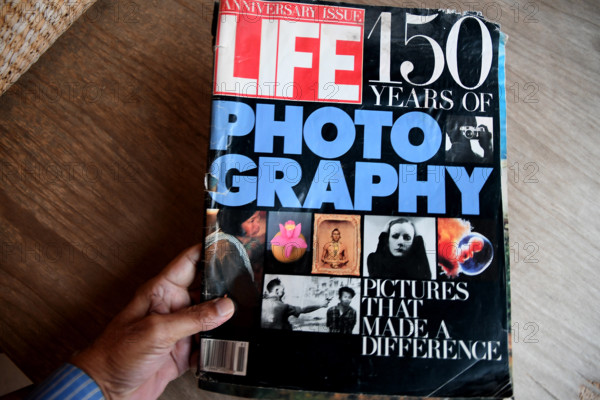 Copenhagen, Denmark. 28 November 2020, Annniversary issue Life 150 years of photographer life magazine in danish capital