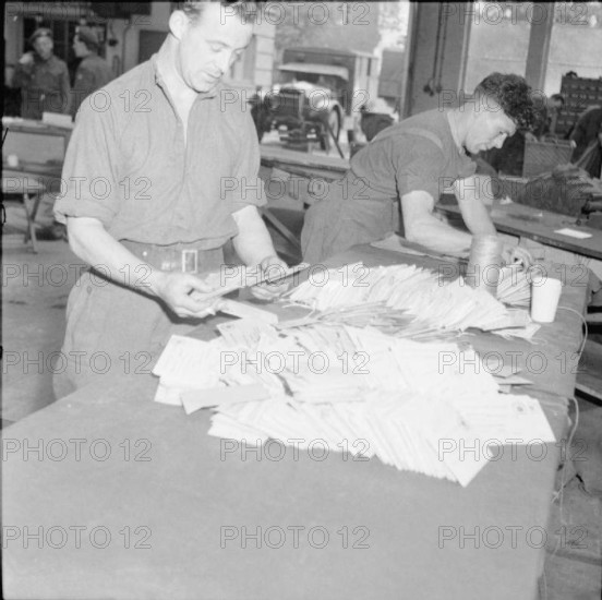 Germany Under Allied Occupation 1945 At Hamburg Army Post Office British troops stamp and sort general election voting m