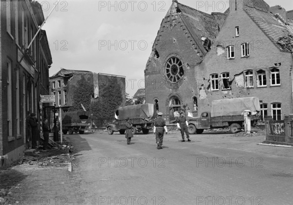 Anefo photo collection. Food provision: Wageningen. Food transports from Wageningen to West Netherlands briefly before t