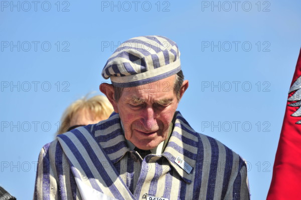 mauthausen, austria, 09 may 2010, holocaust survivors at the international liberation ceremony at the concentration cam