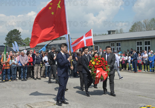 Gedenk- und Befreiungsfeier in der KZ-Gedenkstätte Mauthausen, am 07.05.23. Jährlich nehmen Tausende Menschen aus ganz E