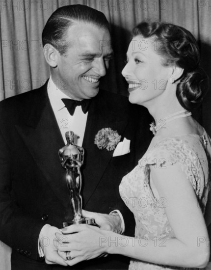Douglas Fairbanks Jr, Loretta Young, at the 21st Academy Awards, held in Los Angeles, CA, March 24, 1949 File Reference