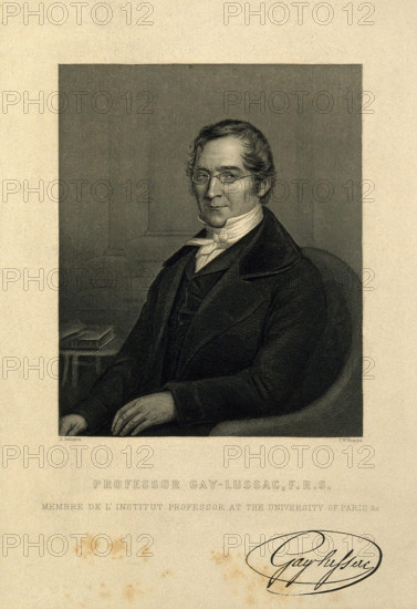Louis-Joseph Gay-Lussac. Engraving by C. W. Sharpe after Z. Belliard. Copyright: xpiemagsx