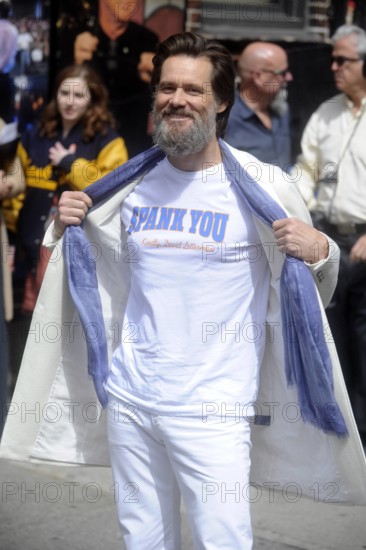 Jim Carrey bei der letzen Sendung der Late Show with David Letterman im Ed Sullivan Theater New Yor