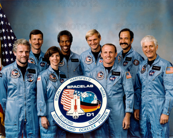 S85-40783 (27 Sept. 1985) --- This international crew expected to fly aboard the space shuttle Challenger when it launch