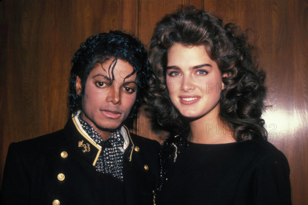 Michael Jackson With Brooke Shields at the Museum Of Natural History in New York City 1984. PUBLICATIONxNOTxINxUSA Copyr