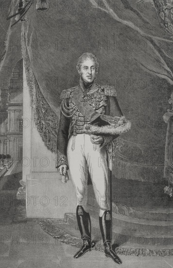 Charles X of France (1757-1836). King of France and Navarre (1824-1830). Portrait. Engraving, 19th century. Charles X of