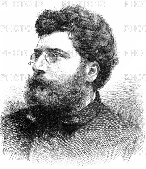 Georges Bizet, 1838 - 1875, a French composer of the Romantic period Georges Bizet, 1838 - 1875, a French composer of th