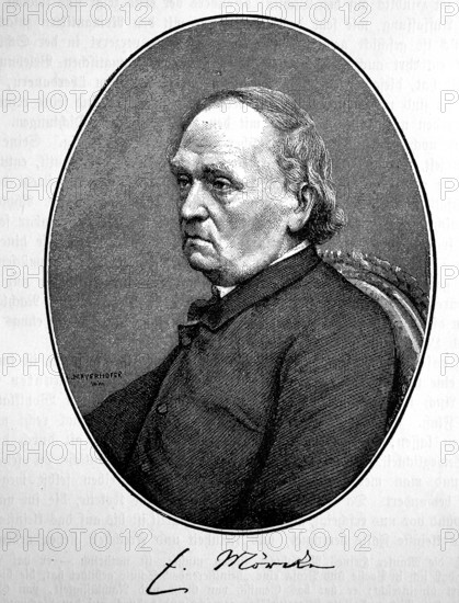 Eduard Friedrich Mörike, 8. September 1804 - 4. Juni 1875, war ein deutscher Lyriker der Schwäbischen Schule, Erzähler u
