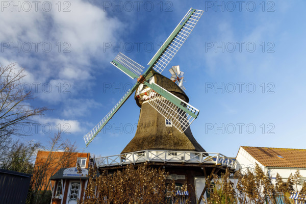Holländerwindmühle Selden Rüst, Norderney, Niedersachsen, Deutschland *** Dutch windmill Selden Rüst, Norderney, Lower S