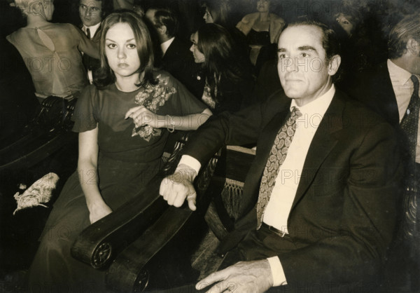 Italian film and stage actor Vittorio Gassman and wife actress Diletta D Andrea, 1970s PUBLICATIONxNOTxINxITA