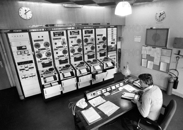 Senderaum des Senders RadioFreeEurope in München