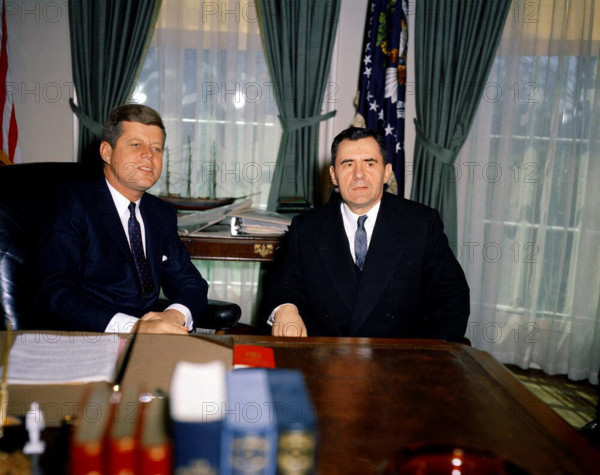 Meeting with Andrei A. Gromyko, Minister of Foreign Affairs of the Soviet Union (USSR), 11:59AM. President John F. Kenne