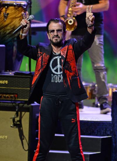 HOLLYWOOD FL - SEPTEMBER 17: Ringo Starr and His All Starr Band perform at Hard Rock Live at the Seminole Hard Rock Hot