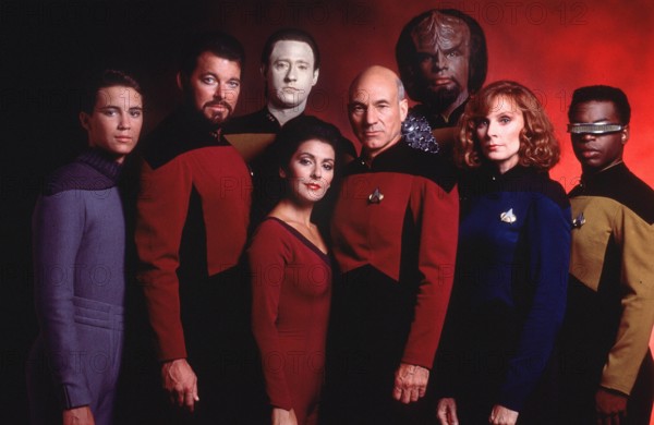 Film still or Publicity still from Star Trek Next Generation Will Wheaton Brent Spiner Jonathan F