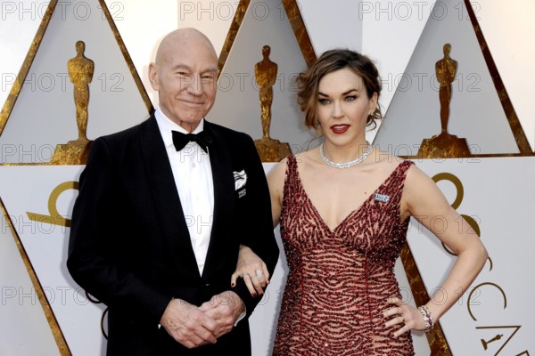 Patrick Stewart mit Gattin Sunny Ozell bei der Oscar Verleihung 2018 90th Annual Academy Awards im