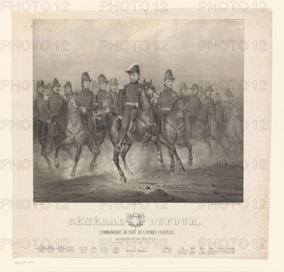 RECORD DATE NOT STATED Portraits of sixteen soldiers on horseback, Friedrich Wagner, After Jean de Humnicki, After H. F
