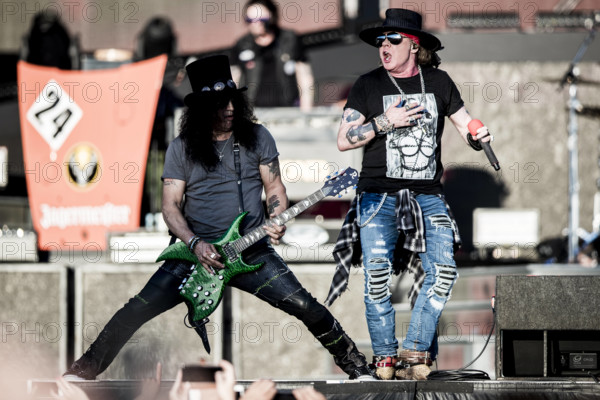Guns N Roses Odense, Denmark. 06th, June 2018. The American rock band Guns N"! Roses performs a live concert at Dyrskuep