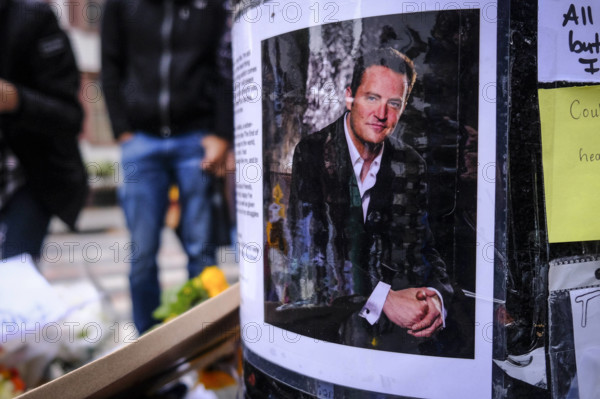 New York City,NY-October 31st 2023: Memorial for Actor Matthew Perry who passed away on October 28th 2023 in New York Ci