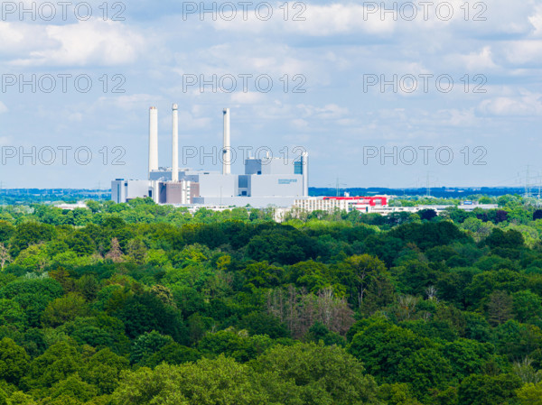 MUNICH, GERMANY - MAY 25, 2025: Combined Heat and Power Plant in the south of Munich.