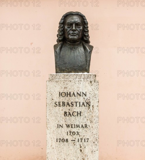 Weimar , 060215 , Stadtansicht Im Bild: Johann Sebastian Bach Statue