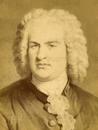 Portrait of German composer Johann Sebastian Bach x17103x