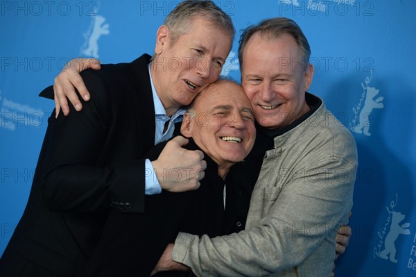 V l n r Regisseur Hans Petter Moland Schauspieler Bruno Ganz und Schauspieler Stellan Skarsgard w