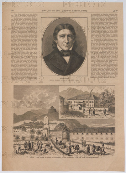 Friedrich Fröbel; Cettinje. 1. The residence of the prince of Montenegro 2. The regular monastery . Friedrich Fröbel, Ge