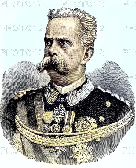 Umberto I., vollständiger Name Umberto Rainerio Carlo Emanuele Giovanni Maria Ferdinando Eugenio di Savoia, 14. März 184