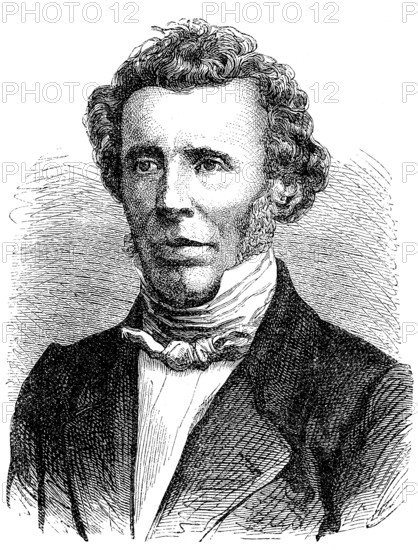 Friedrich Wöhler, 31. Juli 1800 - 23. September 1882, war ein deutscher Chemiker / Friedrich Wöhler, July 31, 1800 - Sep