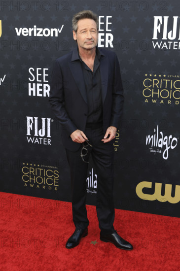 David Duchovny bei der Verleihung der 29. Critics Choice Awards im Barker Hangar. Santa Monica, 14.01.2024 *** David Duc
