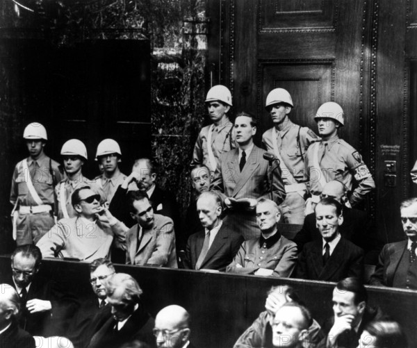 International Military Tribunal (IMT) November 20, 1945 - October 1, 1946 Baldur von Schirach (standing) is reading his