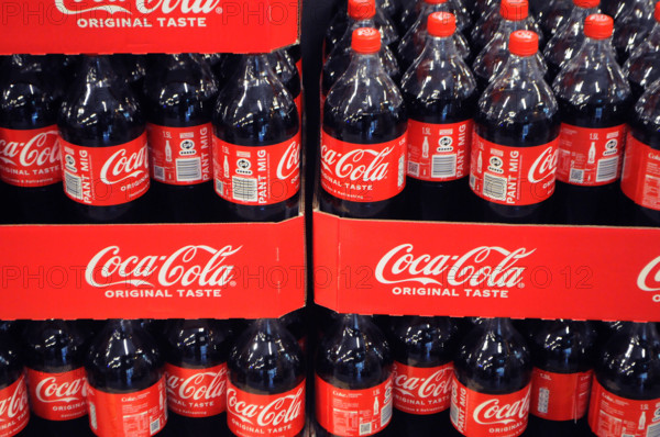 Copenhagen/ Denmark/27 July 2024/Coca cola bottle for sale in grocery store capital. (Photo.Francis Joseph Dean/Dean Pic