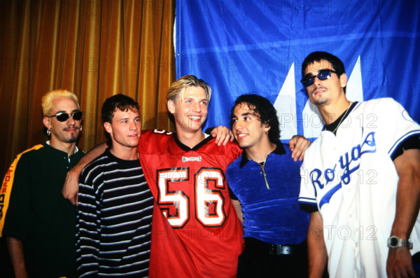Backstreet Boys, amerikanische Boygroup, Deutschland um 1997. Copyright: HartwigxValdmanis Nur redaktionelle Nutzung. Ed