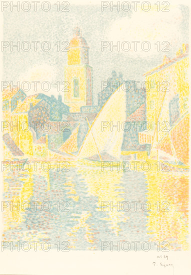Paul Signac, St Tropez The Port (Saint Tropez Le port), 1897 1898 St. Tropez: The Port (Saint-Tropez: Le port) Copyright