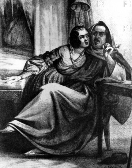 Bildnummer: 55861877 Datum: 03.07.2003 Copyright: imago/United Archives
A caricature of Mme Hanska and Balzac after their marriage Moni Illustration kbdig 2003 hoch Pritchett V S (author) Novelist Balzac (book title) Balzac (Honore de) Page 231 Caricature Married
Bildnummer 55861877 Date 03 07 2003 Copyright Imago United Archives a Caricature of Mme and Balzac After their MARRIAGE Moni Illustration Kbdig 2003 vertical Pritchett V S author Balzac Book Title Balzac Honore de Page 231 Caricature Married