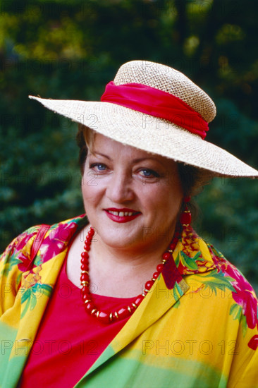 Marianne Sägebrecht Marianne Sägebrecht, populäre deutsche Schauspielerin und Kabarettistin, Portrait, 1992., München De